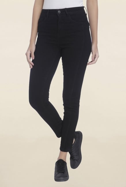 Vero Moda Black Raw Denim Jeans Vero Moda Black Raw Denim Jeans