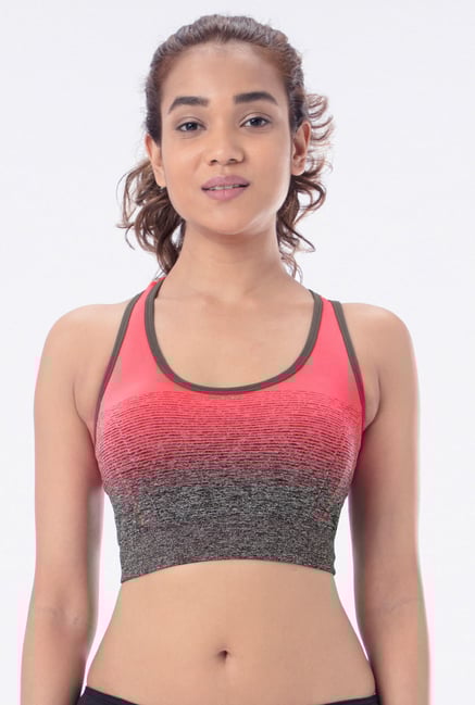PrettySecrets Coral Padded Sports Bra PrettySecrets Coral Padded Sports Bra
