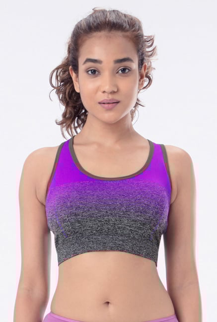 PrettySecrets Purple Padded Sports Bra PrettySecrets Purple Padded Sports Bra