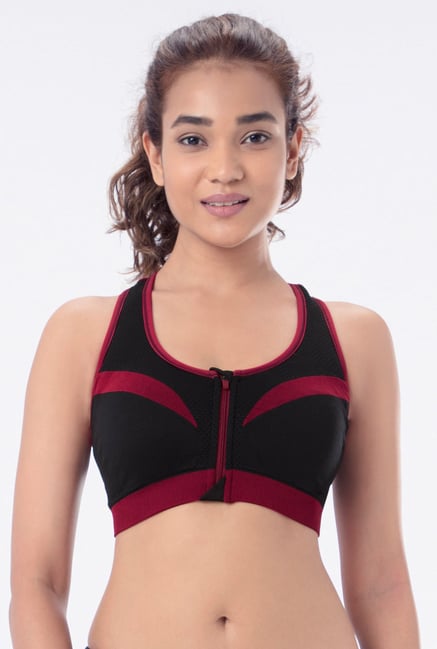 PrettySecrets Black Padded Sports Bra PrettySecrets Black Padded Sports Bra