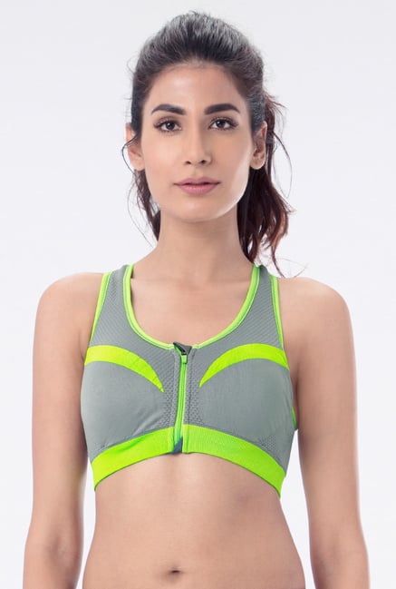 PrettySecrets Grey Padded Sports Bra PrettySecrets Grey Padded Sports Bra