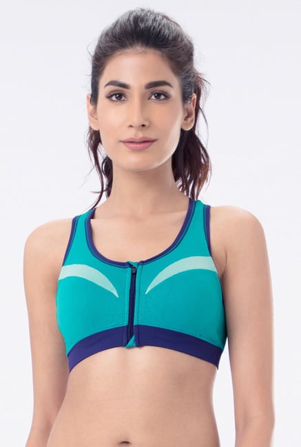 PrettySecrets Turquoise Padded Sports Bra PrettySecrets Turquoise Padded Sports Bra
