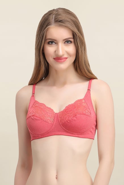 Clovia Pink Non Padded Bra Clovia Pink Non Padded Bra