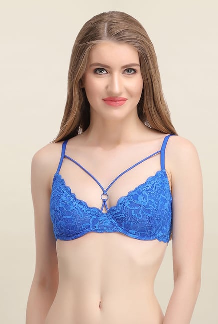 Clovia Blue Padded Bralette Clovia Blue Padded Bralette