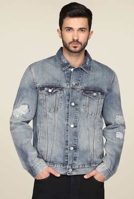 Levi's Steel Blue Full Sleeves Jacket Levi's Steel Blue Full Sleeves Jacket