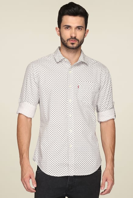Levi's Off-White Printed Shirt Levi's Off-White Printed Shirt