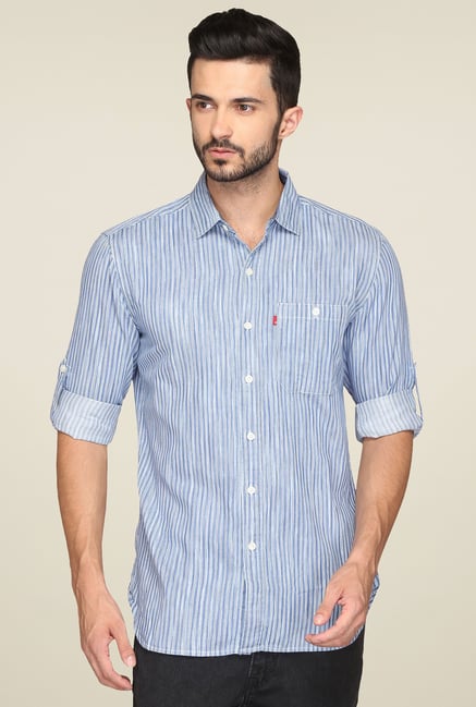 Levi's Blue Striped Shirt Levi's Blue Striped Shirt