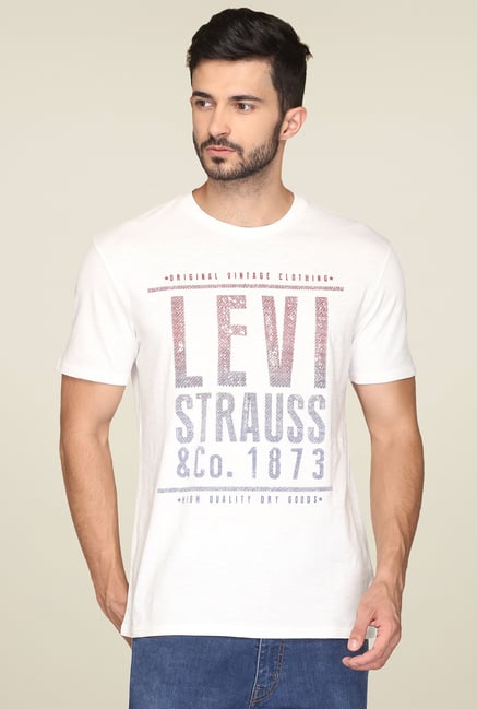 Levi's White Regular Fit T-Shirt Levi's White Regular Fit T-Shirt