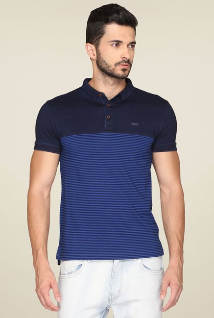 Levi's Navy & Royal Blue Polo T-Shirt Levi's Navy & Royal Blue Polo T-Shirt