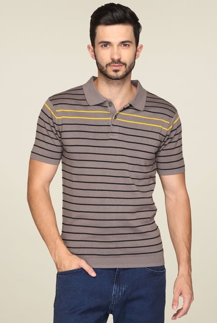 Levi's Taupe & Black Polo T-Shirt Levi's Taupe & Black Polo T-Shirt