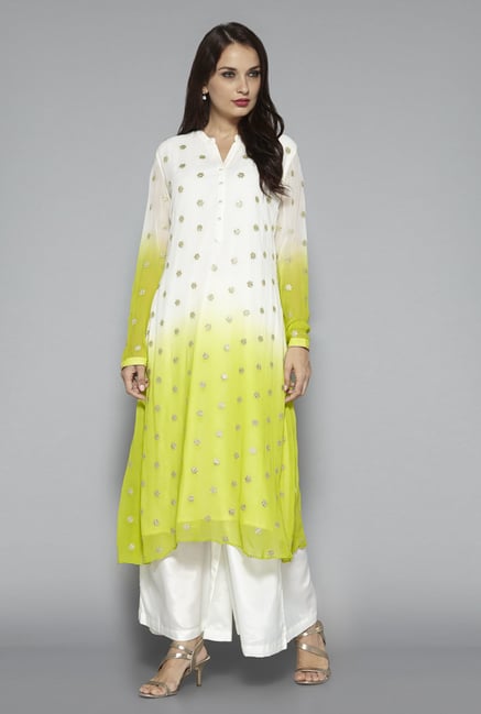 Vark by Westside Off White Embellished Suit Set Vark by Westside Off White Embellished Suit Set