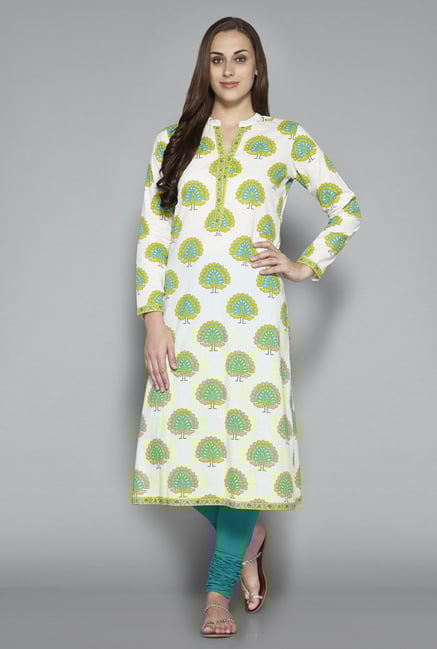 Utsa by Westside Off White Printed Kurta Utsa by Westside Off White Printed Kurta