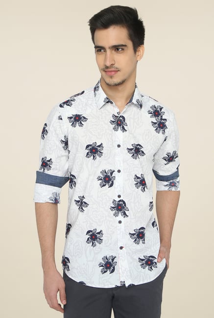 Jadeblue White Full Sleeves Shirt Jadeblue White Full Sleeves Shirt