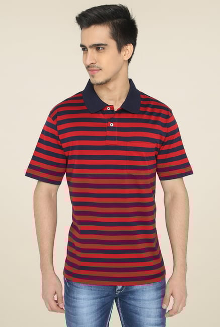 Jadeblue Red Half Sleeves Polo T-Shirt Jadeblue Red Half Sleeves Polo T-Shirt