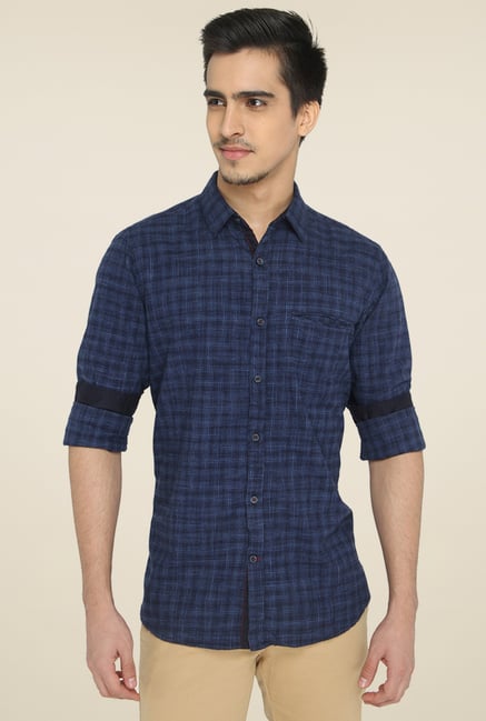 Jadeblue Navy Full Sleeves Cotton Shirt Jadeblue Navy Full Sleeves Cotton Shirt