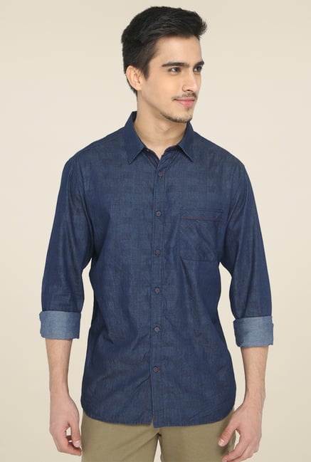 Greenfibre Dark Blue Slim Fit Shirt Greenfibre Dark Blue Slim Fit Shirt