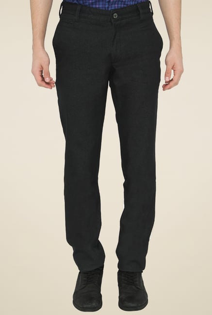 Jadeblue Black Mid Rise Chinos Jadeblue Black Mid Rise Chinos