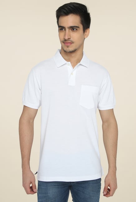 Greenfibre White Half Sleeves T-Shirt Greenfibre White Half Sleeves T-Shirt