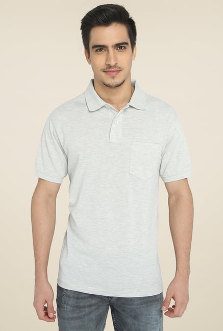 Greenfibre Light Grey Polo T-Shirt Greenfibre Light Grey Polo T-Shirt