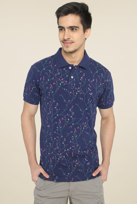 Greenfibre Navy Printed T-Shirt Greenfibre Navy Printed T-Shirt