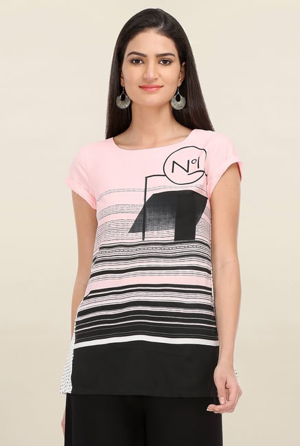 W Pink Printed Top W Pink Printed Top