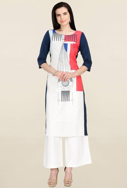 W White Printed Kurta W White Printed Kurta