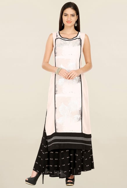 W Off White Printed Kurta W Off White Printed Kurta