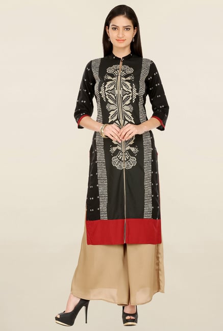 W Black Printed Kurta W Black Printed Kurta