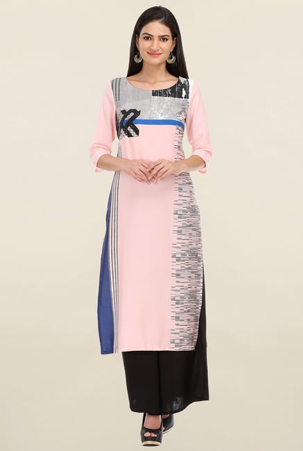 W Pink Printed Kurta W Pink Printed Kurta