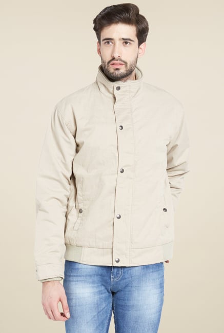 Globus Beige High Neck Jacket Globus Beige High Neck Jacket