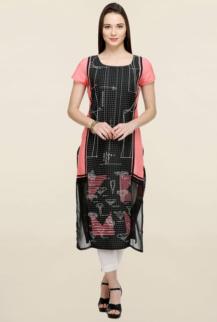 W Black Printed Kurta W Black Printed Kurta