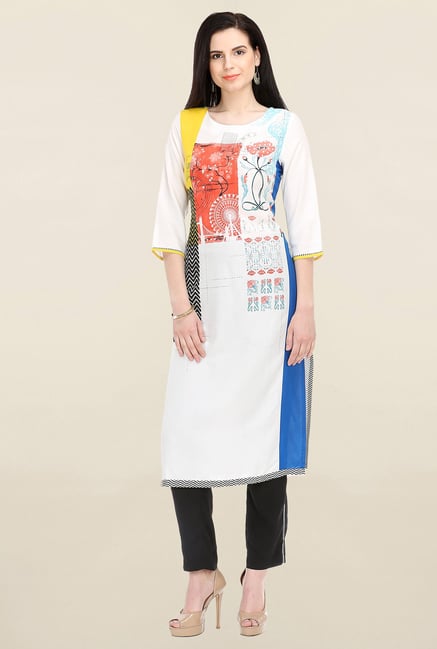 W White Printed Kurta W White Printed Kurta