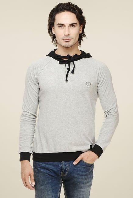 Rigo Light Grey Full Sleeves T-Shirt Rigo Light Grey Full Sleeves T-Shirt