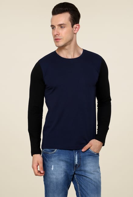 Rigo Navy Full Sleeves T-Shirt Rigo Navy Full Sleeves T-Shirt