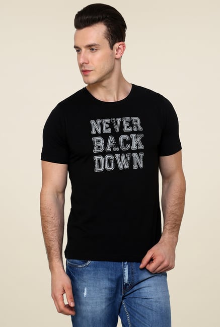 Rigo Black Printed T-Shirt Rigo Black Printed T-Shirt