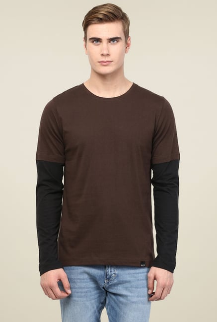 Rigo Brown Slim Fit T-Shirt Rigo Brown Slim Fit T-Shirt