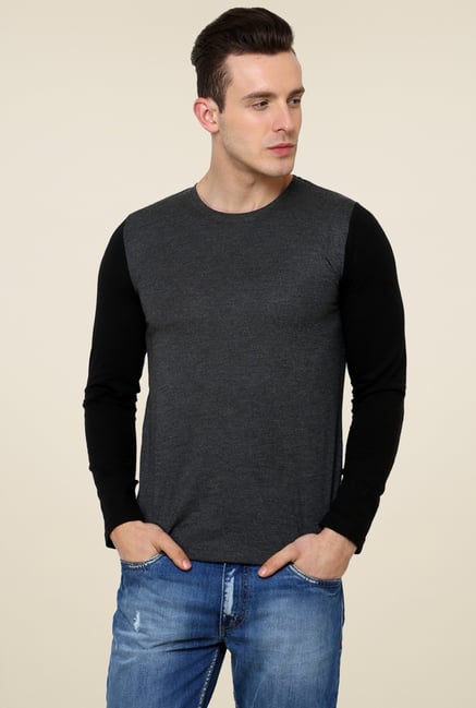 Rigo Charcoal Slim Fit T-Shirt Rigo Charcoal Slim Fit T-Shirt