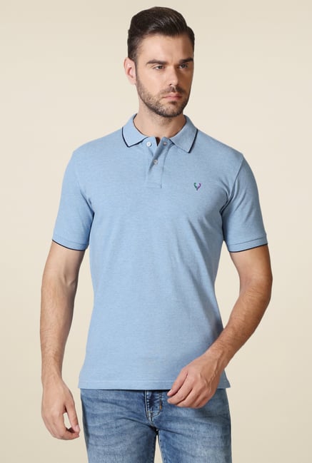 Allen Solly Sky Blue Polo T-Shirt Allen Solly Sky Blue Polo T-Shirt