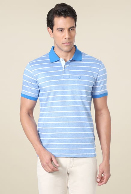 Allen Solly Blue Half Sleeves T-Shirt Allen Solly Blue Half Sleeves T-Shirt