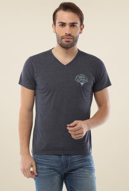 Allen Solly Grey V-Neck T-Shirt Allen Solly Grey V-Neck T-Shirt