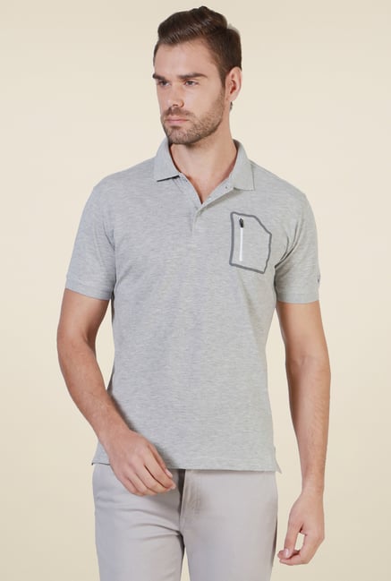 Allen Solly Grey Half Sleeves T-Shirt Allen Solly Grey Half Sleeves T-Shirt