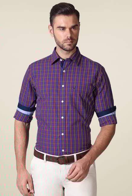 Allen Solly Violet Checks Shirt Allen Solly Violet Checks Shirt