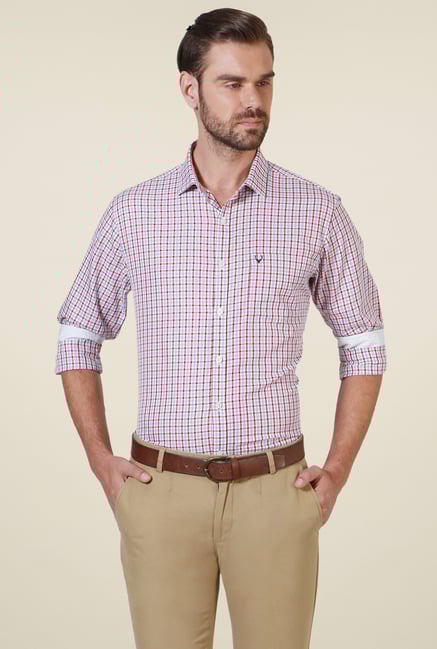 Allen Solly Red Checks Shirt Allen Solly Red Checks Shirt