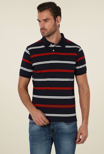 Peter England Black Half Sleeves Regular Fit T-Shirt Peter England Black Half Sleeves Regular Fit T-Shirt
