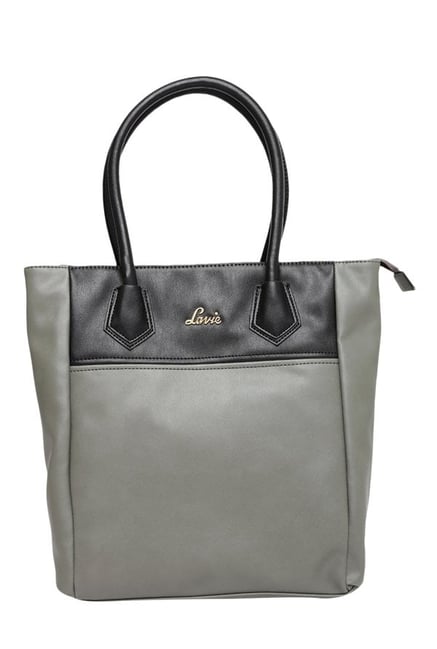 Lavie Silat Grey Color Block Handbag Lavie Silat Grey Color Block Handbag