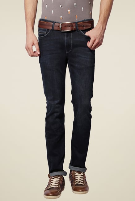 Van Heusen Navy Ultra Slim Fit Mid Rise Jeans Van Heusen Navy Ultra Slim Fit Mid Rise Jeans
