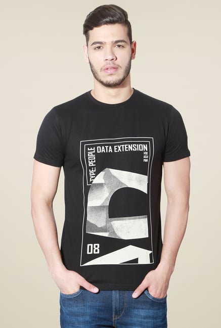 People Black Crew Neck T-Shirt People Black Crew Neck T-Shirt