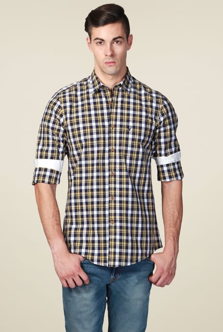 Allen Solly Multicolor Comfort Fit Checks Shirt Allen Solly Multicolor Comfort Fit Checks Shirt