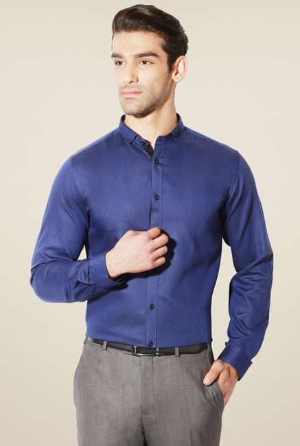 Van Heusen Royal Blue Cotton Shirt Van Heusen Royal Blue Cotton Shirt
