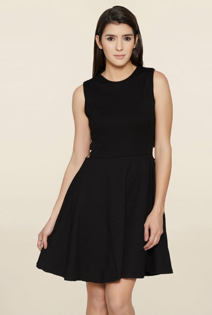 Globus Black Polyester Dress Globus Black Polyester Dress